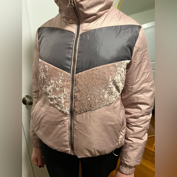 Marc New York Pink and Gray Puffer Jacket - Picture 6 of 12